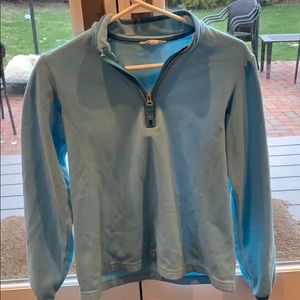 Lands End girls 1/4 zip sweater